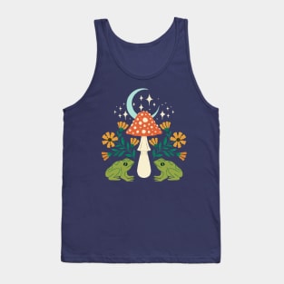 Moonlight Frogs and Mushroom Tank Top